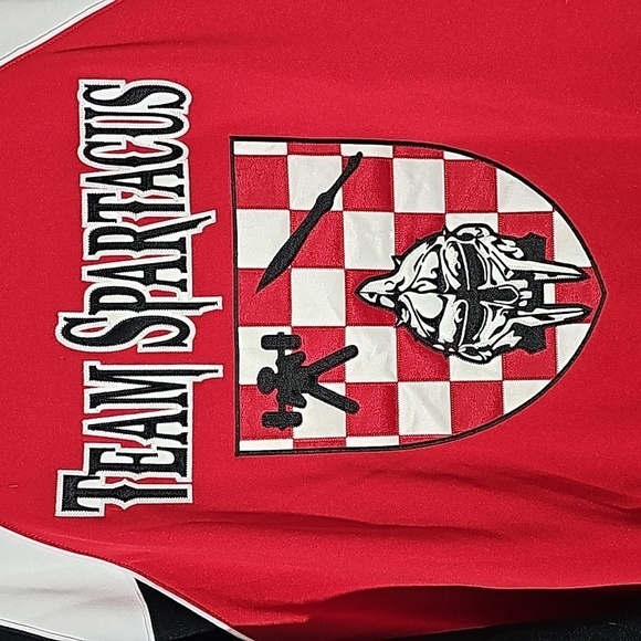 Charles River sport zipper sweatshirt. Red and black.‎ TEAM SPARTACUS LG - Picture 1 of 8